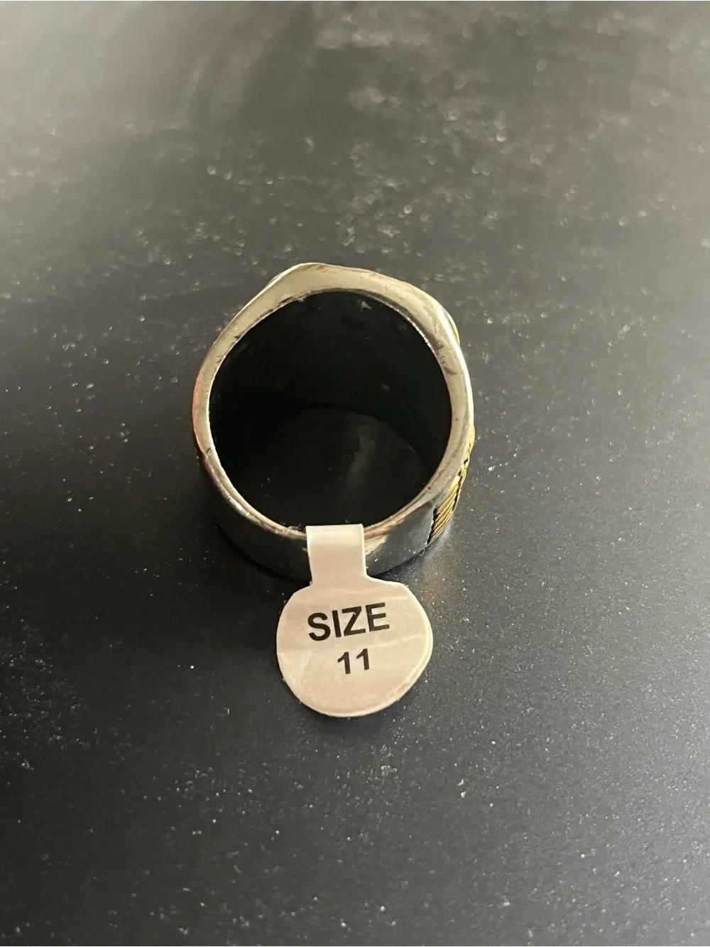 Men's Gold Tone U.S. Navy Emblem Signet Ring